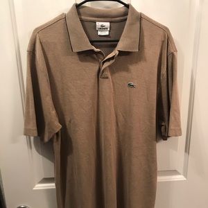 Lacoste brown polo size 40